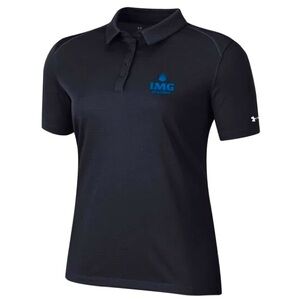 IMG Black Tech Mesh Polo